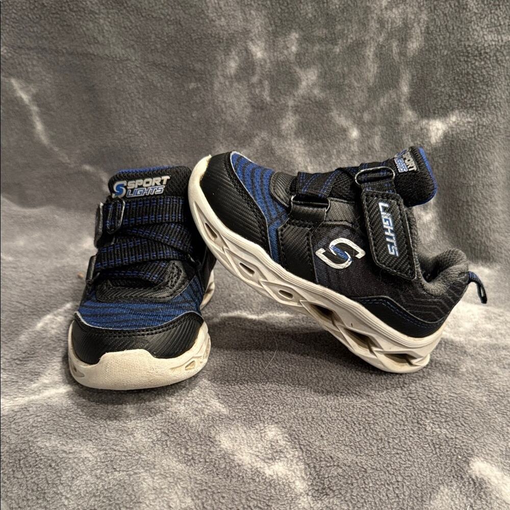 Skechers Kids Sneakers with Blue and Black Highlights